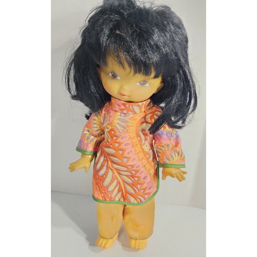 Vintage Haute Couture Clodrey Doll Asian Japanese 12" Original Outfit  France